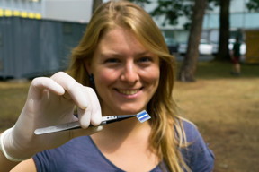 This is Mrs. Sara Jaeckle, Helmholtz-Zentrum Berlin fr Materialien und Energie.
CREDIT: MPG/Bjoern Hoffmann