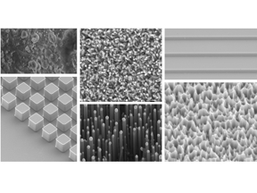 SEM images of the material samples used in our experiments.Credit: Xiuqing Hao, Thomas Schutzius, Constantine Megaridis, Konrad Rykaczewski, and Kripa Varanasi