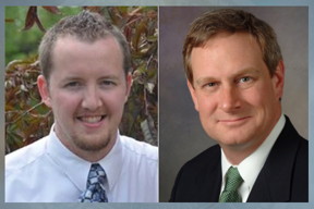 Daniel J. Smith (left) and Joel Schneider have reported on a new peptide-based hydrogel that can facilitate microsurgery.