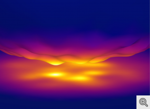 The view inside the Ultra High Vacuum Scanning Thermal Microscope, which was used to measure temperature fluxes at the nanoscale. Image credit: Joseph Xu