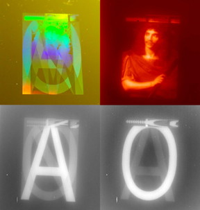 This is a picture of a visible sample and its emission response at several polarizations and wavelengths.
CREDIT: M. Makhsiyan/ONERA