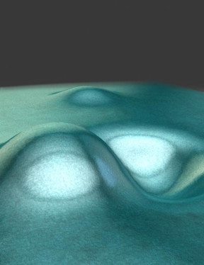 This is an artist's impression of two coupled, vibrational modes of a graphene drum. The coupling can be tuned electrically to transfer energy between the modes and hybridize them.
CREDIT: Nanoelectronics group, TIFR Mumbai