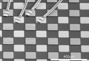 A quantum cascade detector is a high-speed detector composed of semiconductor devices that sense specific wavelengths of infrared light and convert that light into proportionate electrical signals.
CREDIT: Andreas Harrer