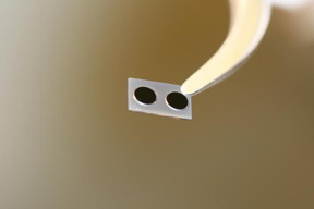 Optical microcavities in which the solitons were created
CREDIT: Qi-Fan Yang/Caltech
