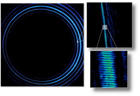 Camera image of a laser beam in false color, which consists of photons in a superposition with quantum numbers between +10,000 and -10,000. After zooming in twice, the enormous complexity of the structure can be revealed.
CREDIT
Copyright: IQOQI Vienna / Robert Fickler