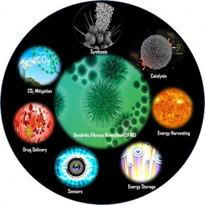 Dendritic fibrous nanosilica (DFNS), also known as KCC-1, has a unique fibrous morphology and a high surface area with improved accessibility to the internal surface, tunable pore size and volume, controllable particle size, which made it useful in the fields of energy, environment, and health.
CREDIT
Ayan Maity, Vivek Polshettiwar