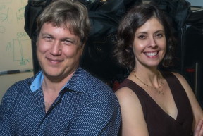 Rice University's Stephan Link and Christy Landes are both professors of chemistry and of electrical and computer engineering. (Credit: Jeff Fitlow/Rice University)