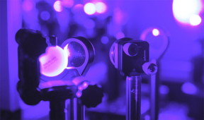 Laser light in the visible range is processed for use in the testing of quantum properties in materials in Carlos Silva's lab at Georgia Tech.

CREDIT
Georgia Tech / Rob Felt