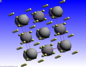 The data from the X-rays allowed scientists to build a model of the crystal structure of the material.

CREDIT
Courtesy of Drozdov et al.