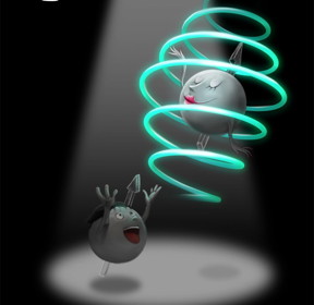 The figure describes the dynamics of two spins as a harmonious couple-dance. Different from a solo-dance of a single spin, the couple-dance would present more unique and charming features, such as parity-time symmetry breaking demonstrated in the work.

CREDIT
images created by Guoyan Wang & Lei Chen