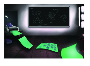 Graphic representation of the printing process for the perovskite LED.  Claudia Rothkirch/HU Berlin

