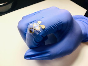 An example of a flexible gas sensor worn over a knuckle.

CREDIT
Cheng Lab, Penn State