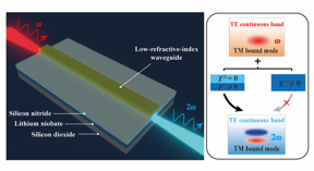 Schematic of the BIC-based semi-nonlinear photonic waveguide and its nonlinear frequency conversion.

CREDIT
by Xueshi Li, Jiantao Ma, Shunfa Liu, Peinian Huang, Bo Chen, Dunzhao Wei, Jin Liu

