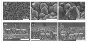 (a)(b): zinc oxide nanorod array, (c)(d): zinc oxide nanopagoda array, (e)(f): silver-nanoparticle-decorated zinc oxide nanopagoda array. The upper row includes surface images, and the lower row includes corresponding cross-sectional images.

CREDIT
COPYRIGHT (C) TOYOHASHI UNIVERSITY OF TECHNOLOGY. ALL RIGHTS RESERVED.