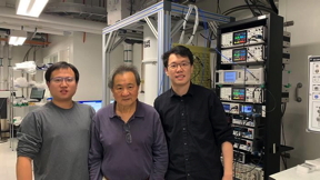 A team of Princeton University physicists led by (from left) Professor Sanfeng Wu, Professor Nai Phuan Ong, and Dicke Fellow Tiancheng Song, are authors of a new study challenging the conventional wisdom of superconducting quantum transitions.

CREDIT
Photo by Yanyu Jia