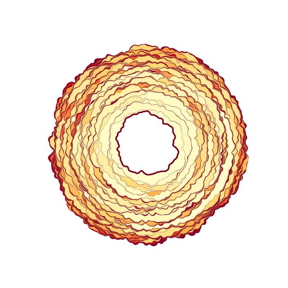 The simulation shows the contact area of a soft solid that is separated from a rough surface. Each coloured spot corresponds to an instability of the contact. The different colour intensity shows how much energy is lost in the process. 

CREDIT
Antoine Sanner, Lars Pastewka.