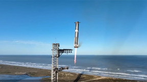 Starship booster catch.
Credit: SpaceX