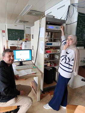 Luka Akamović and Priyanka Reddy, researchers in Neven Bariić's team 

Credit
TU Wien