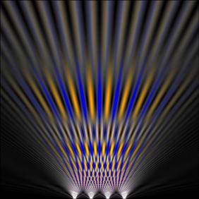Detection of time-bin superpositions with the temporal Talbot carpet (visualisation: Maciej Ogrodnik, University of Warsaw).

Credit
Maciej Ogrodnik, University of Warsaw

